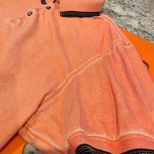 Orange men’s polo shirt. Excellent condition non smoking home
